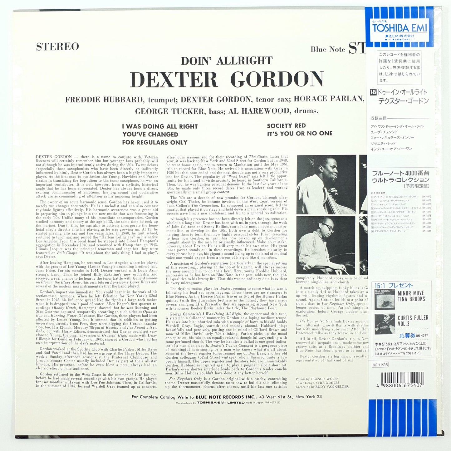 Dexter Gordon – Doin' Allright