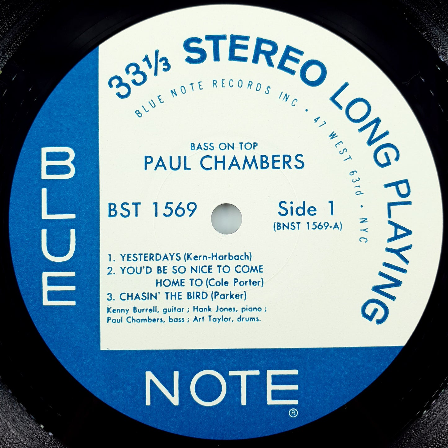 Paul Chambers Quartet – Bass On Top