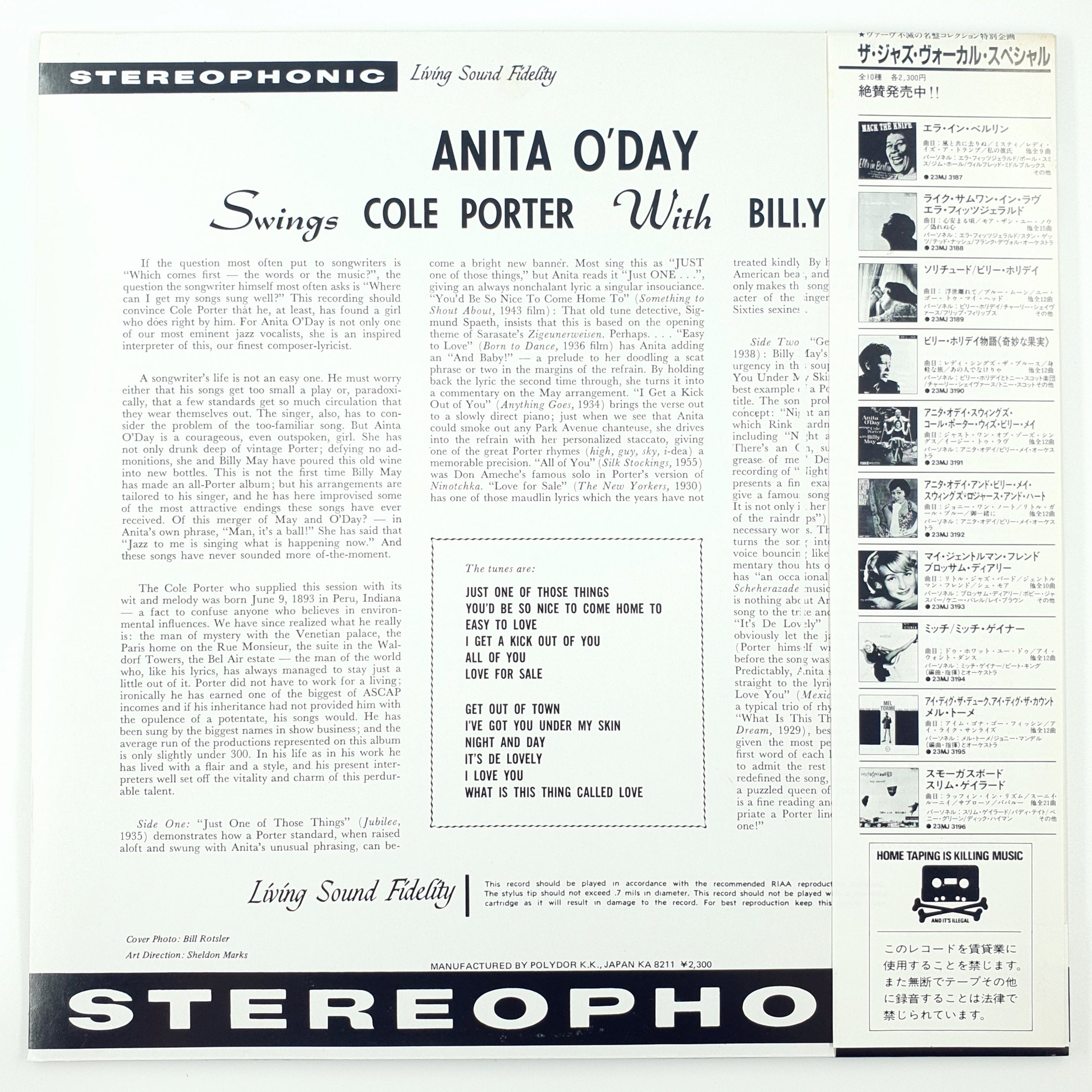 Anita O'Day With Billy May – Swings Cole Porter