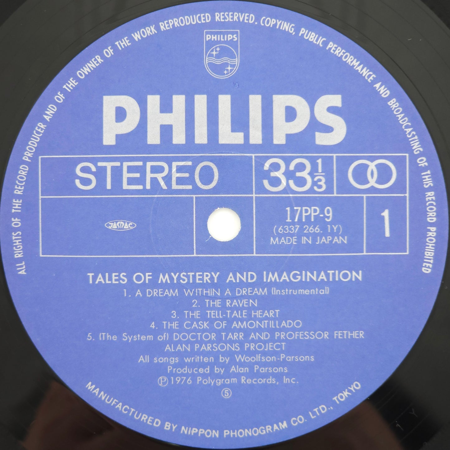 The Alan Parsons Project – Tales Of Mystery And Imagination - Edgar Allan Poe