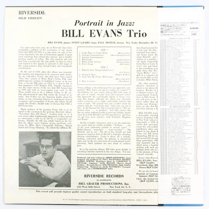 Bill Evans Trio – Portrait In Jazz