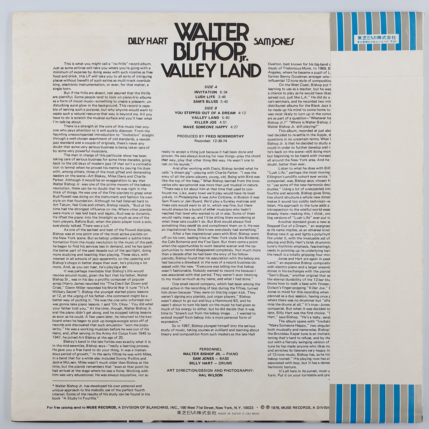 Walter Bishop Jr. - Valley Land