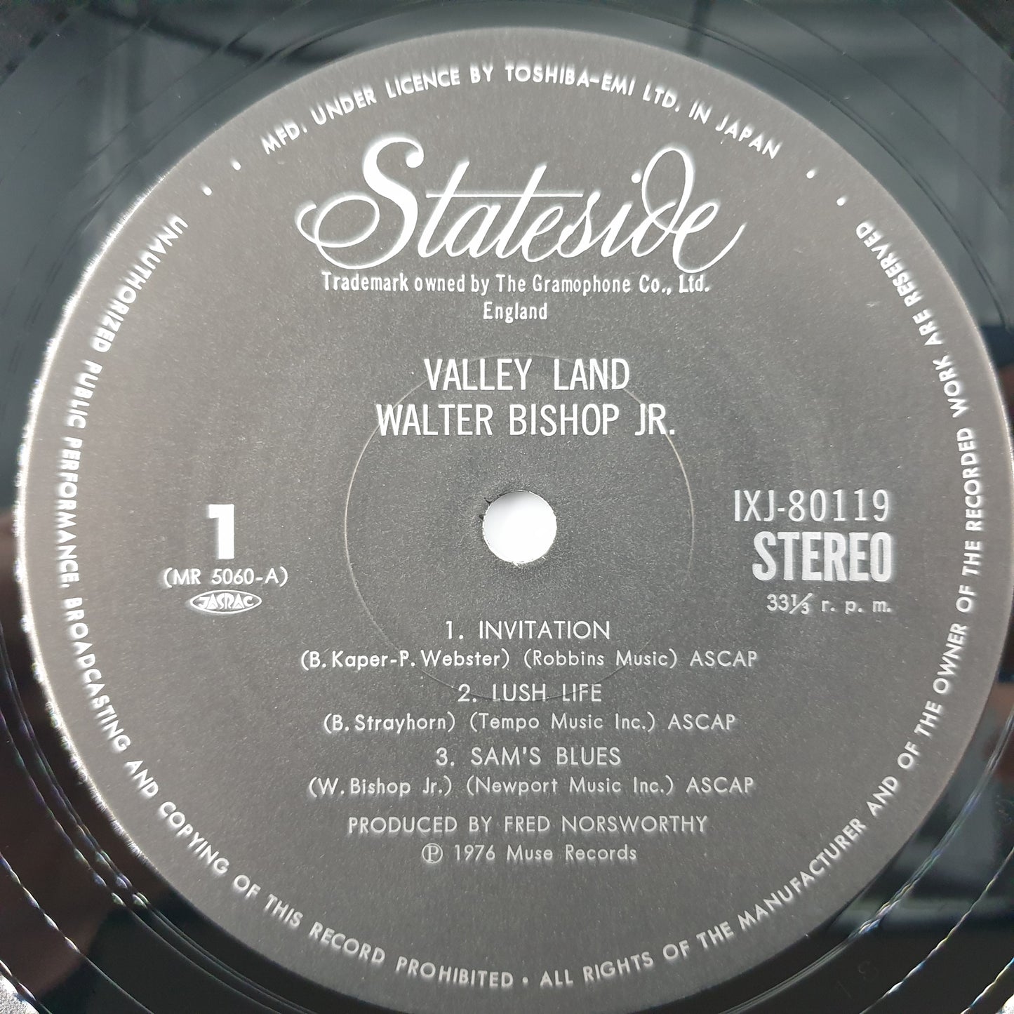 Walter Bishop Jr. - Valley Land