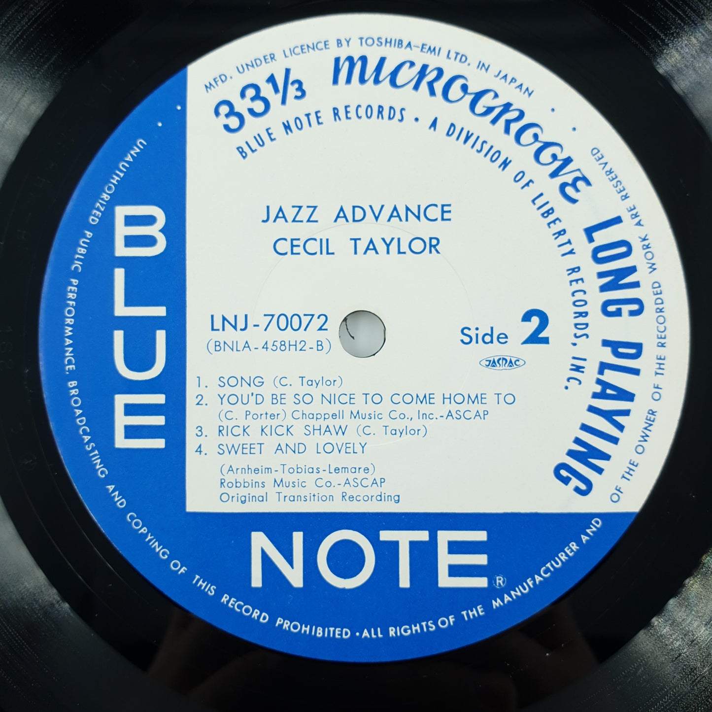 Cecil Taylor Quartet - Jazz Advance