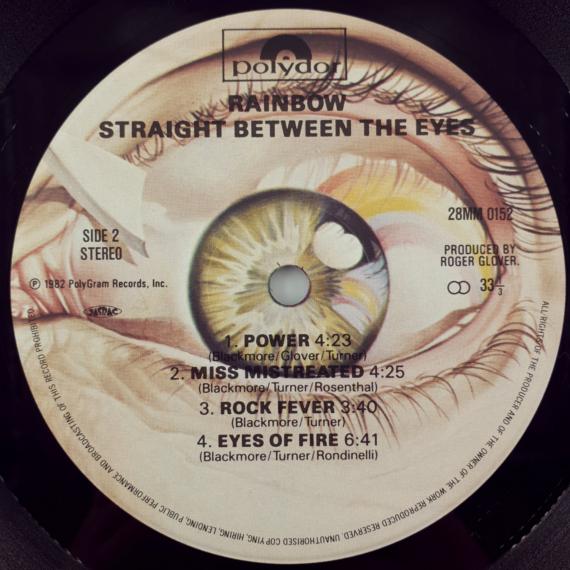 Rainbow (Deep Purple) – Straight Between the Eyes Japan LP with obi